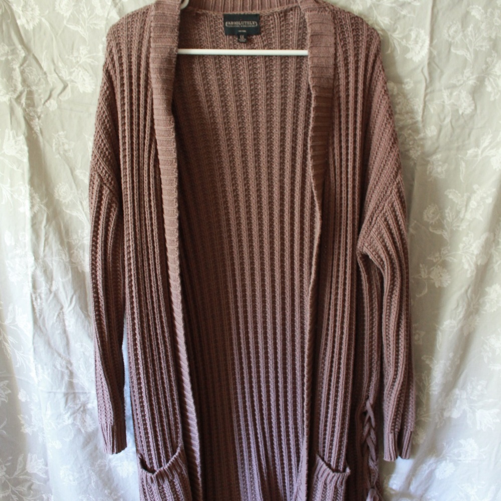 Absolutely Creative Worldwide / chunky knit duster / size XL